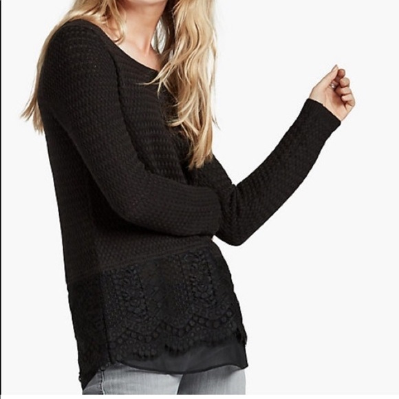 Lucky Brand Black Pullover Sweater - Picture 1 of 4